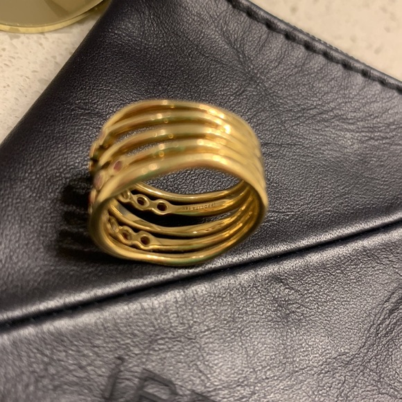 💯 AUTH IPPOLITA 18k gold WAVE stack RING - Picture 6 of 13